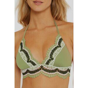Becca Tie Back D Cup NWT Swimsuit Top Removable Pads Adjustable $78